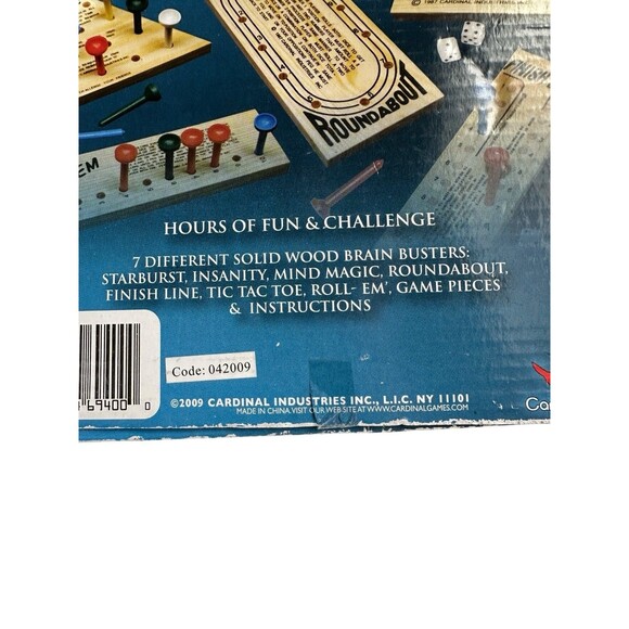 Vintage 90s Wooden Brain Teasers Classic Family Games Set 7 Puzzles - Picture 4 of 11